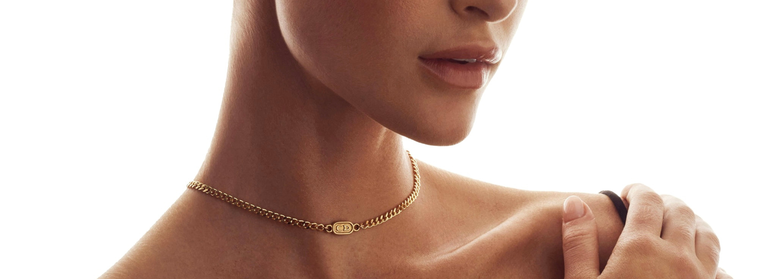 Large Gold CD Choker