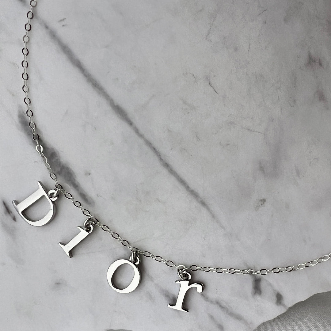 Silver Letter Necklace
