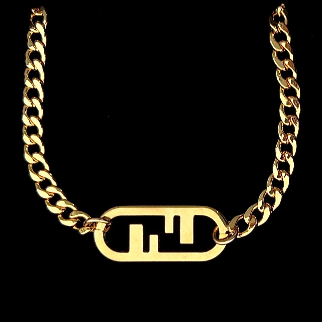 Large Gold Cuban Choker