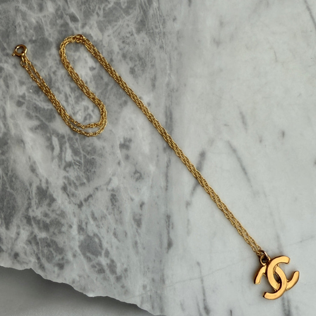 Gold Logo Necklace
