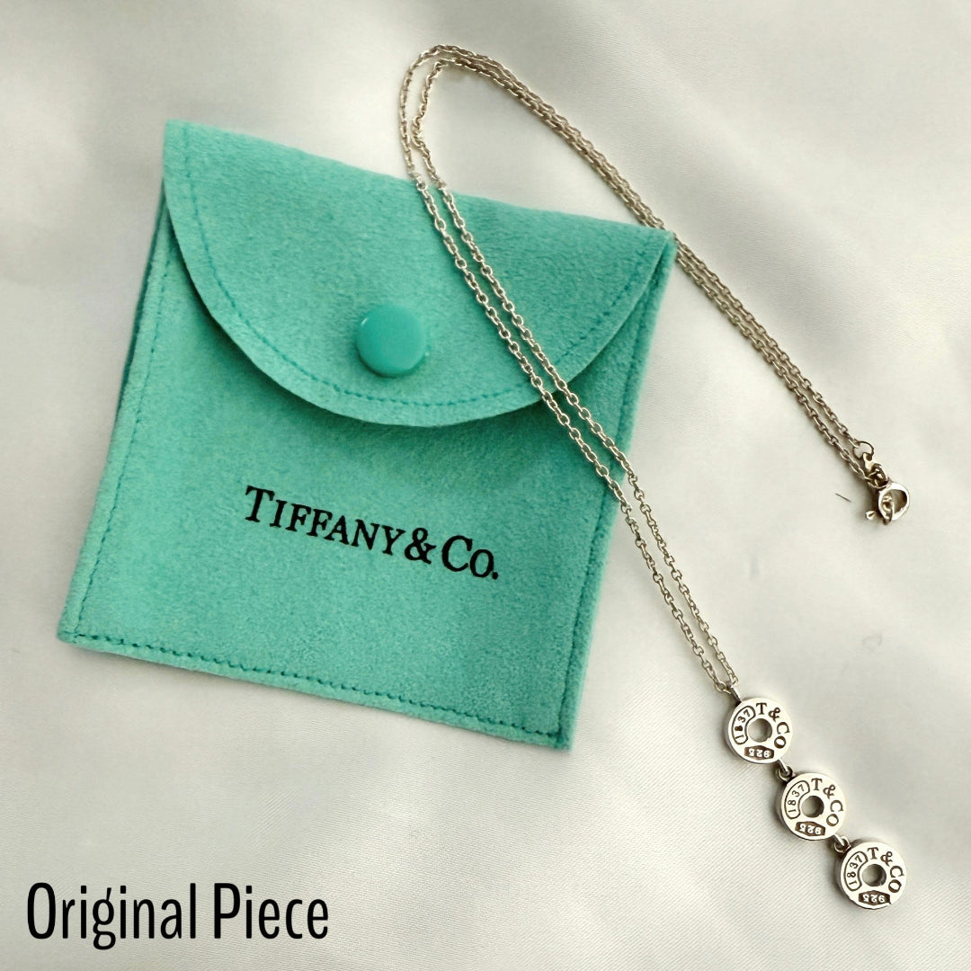 Small Sterling Silver Round Charm Necklace
