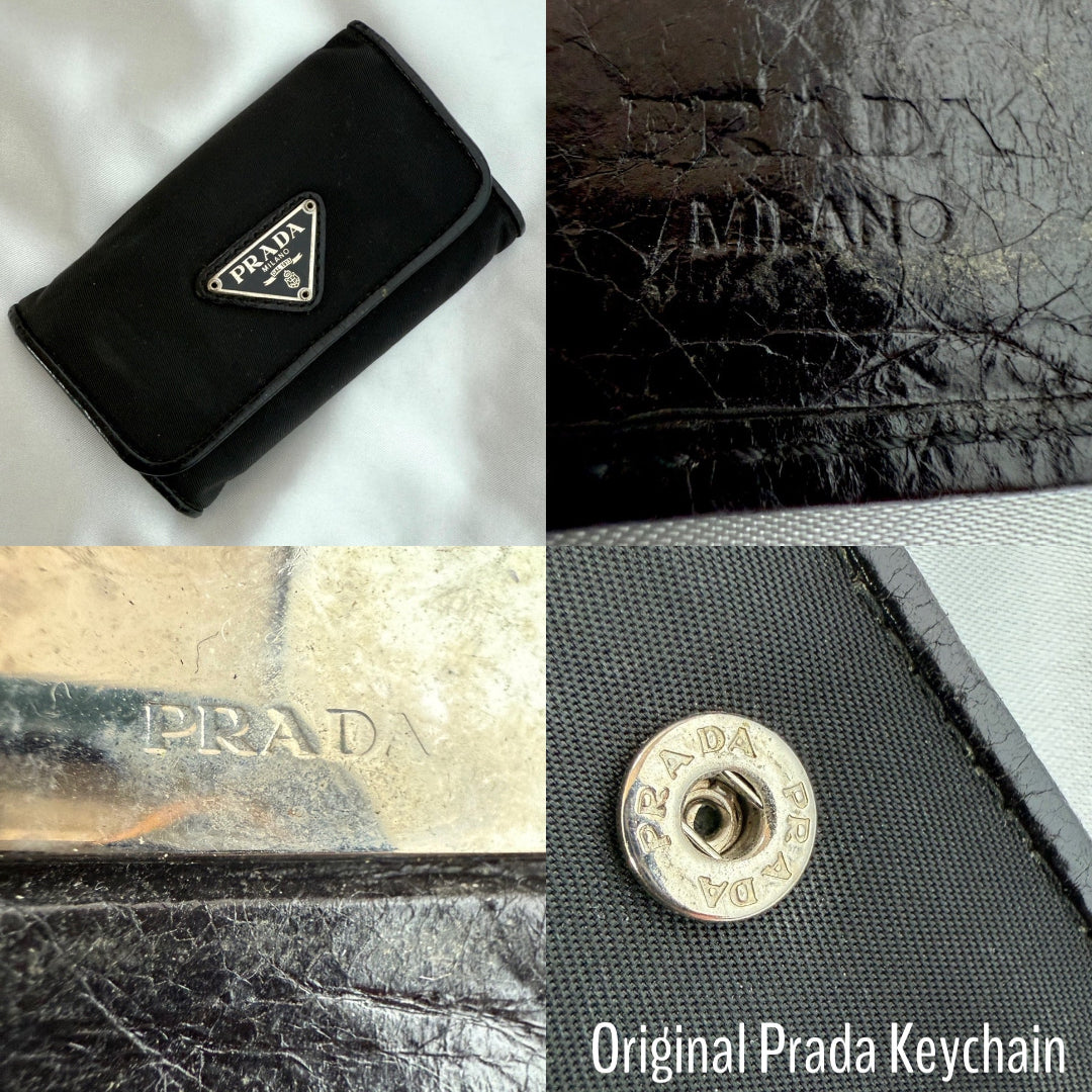 Triangular Black & Silver Logo Earrings