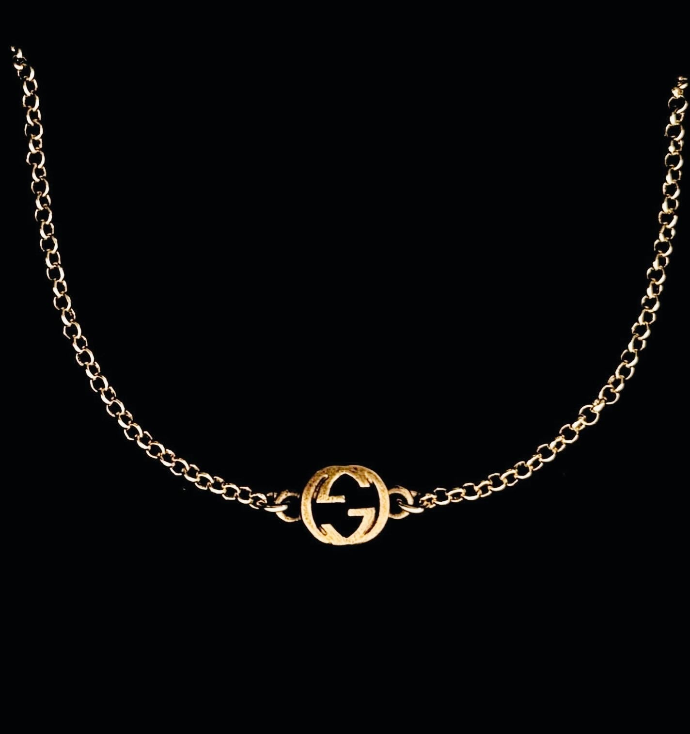 Small Gold Logo Necklace