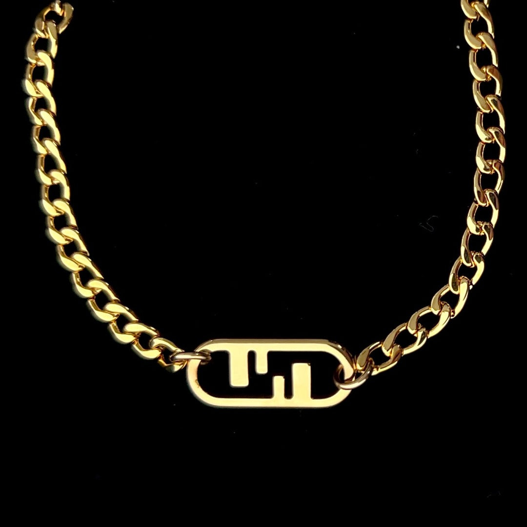 Small Gold Cuban Choker