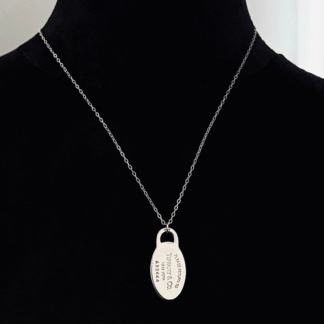 Silver Oval Necklace