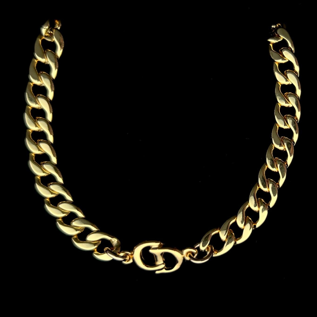 Gold Logo Cuban Choker