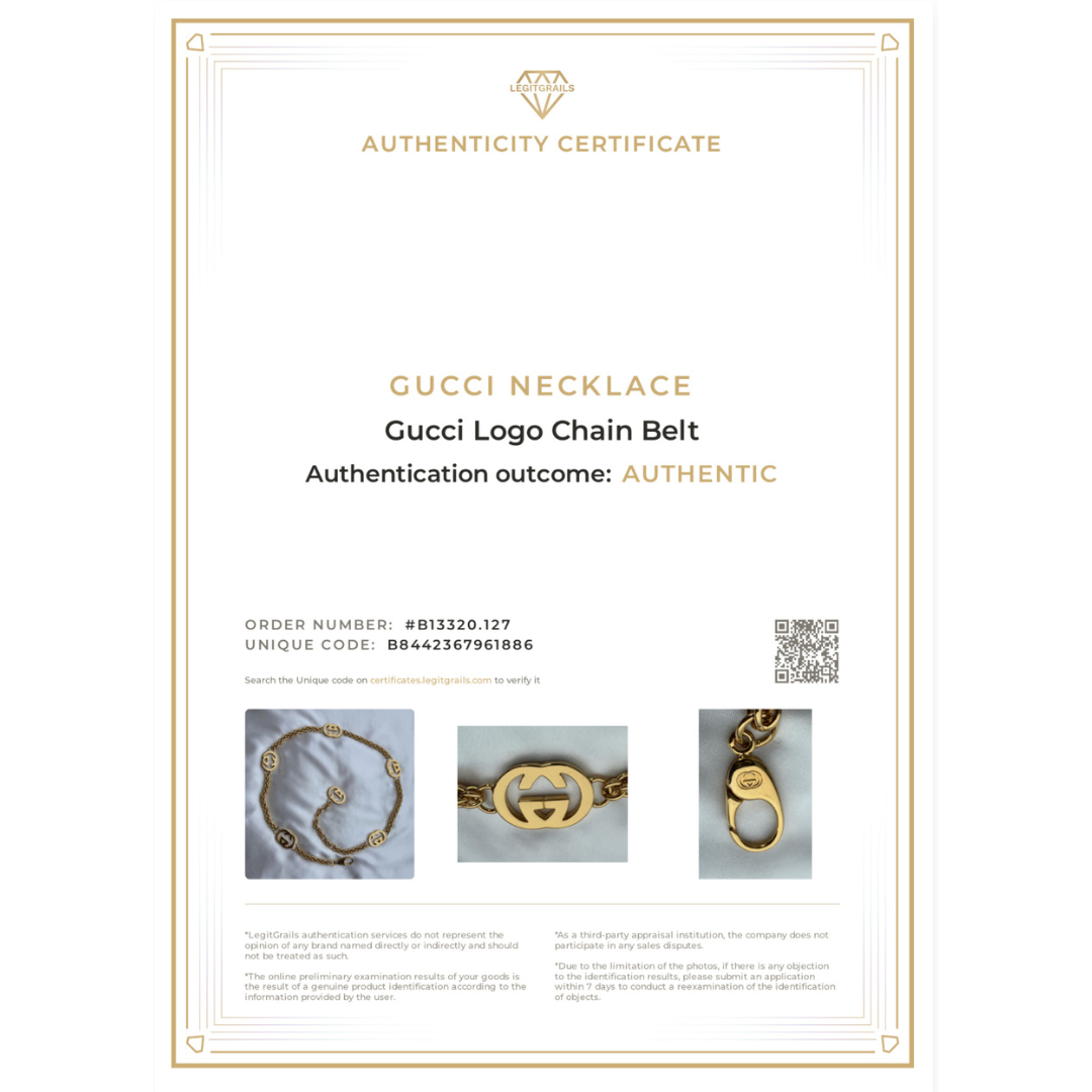 Statement Gold Logo Choker