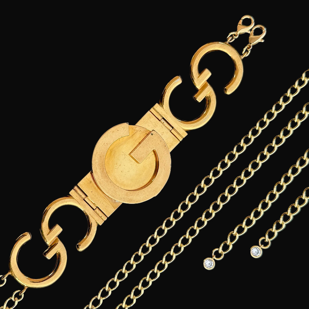 Statement Gold Logo Belt