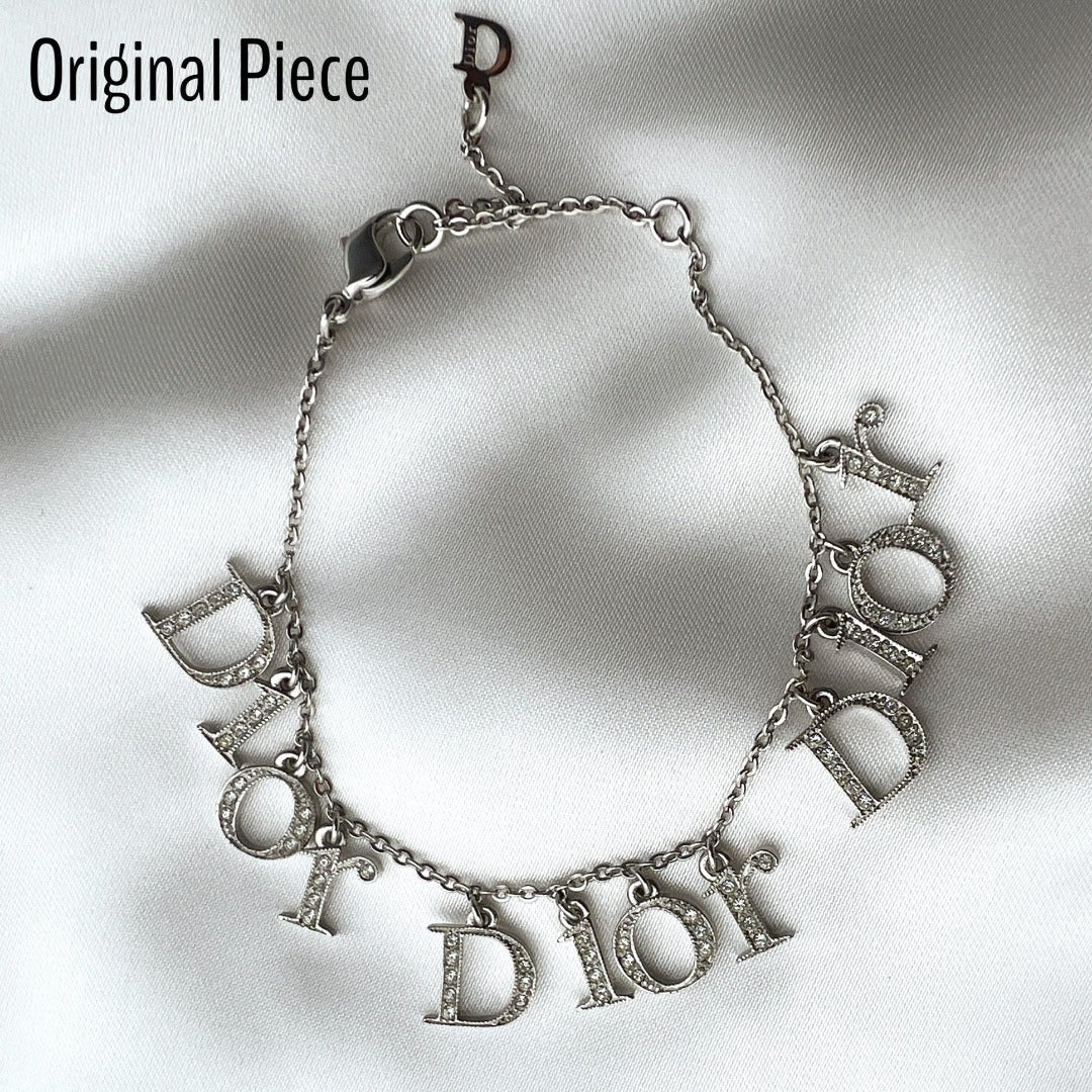 Mini Silver D Necklace