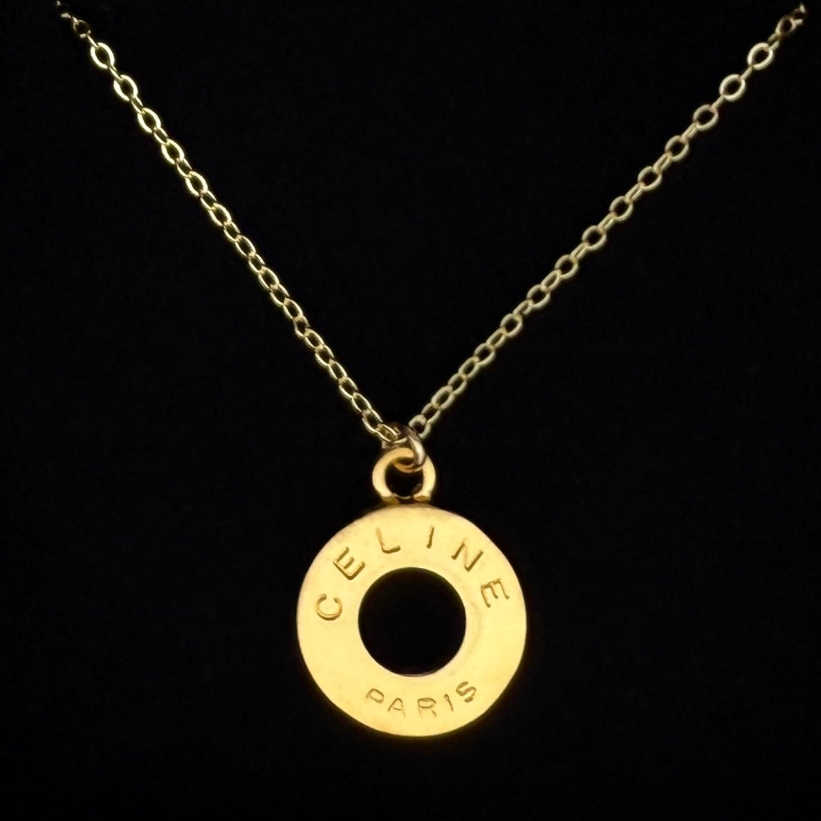 Gold Stamped Necklace