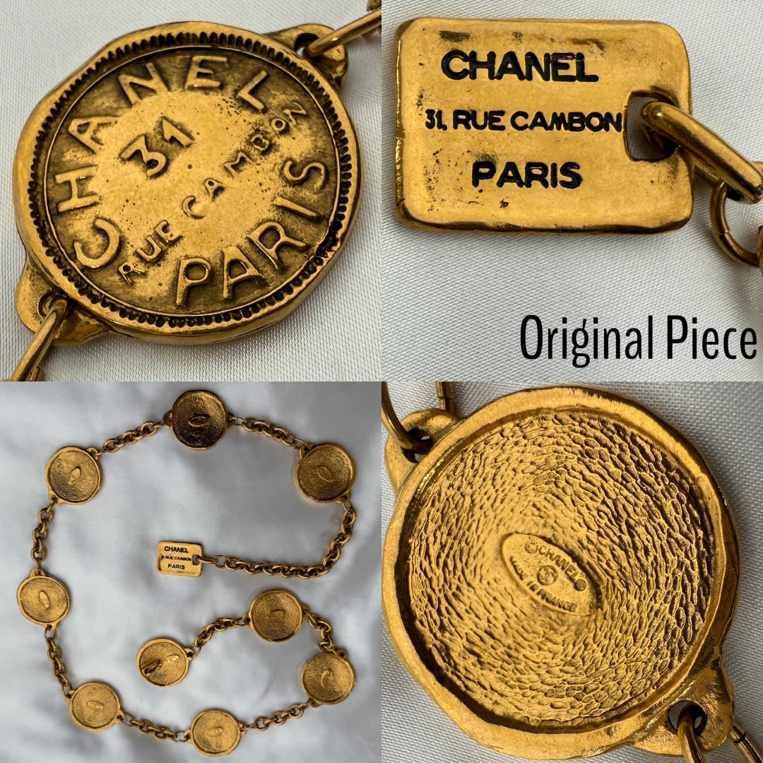 31 Rue Cambon Paris Medallion Link Belt/Necklace
