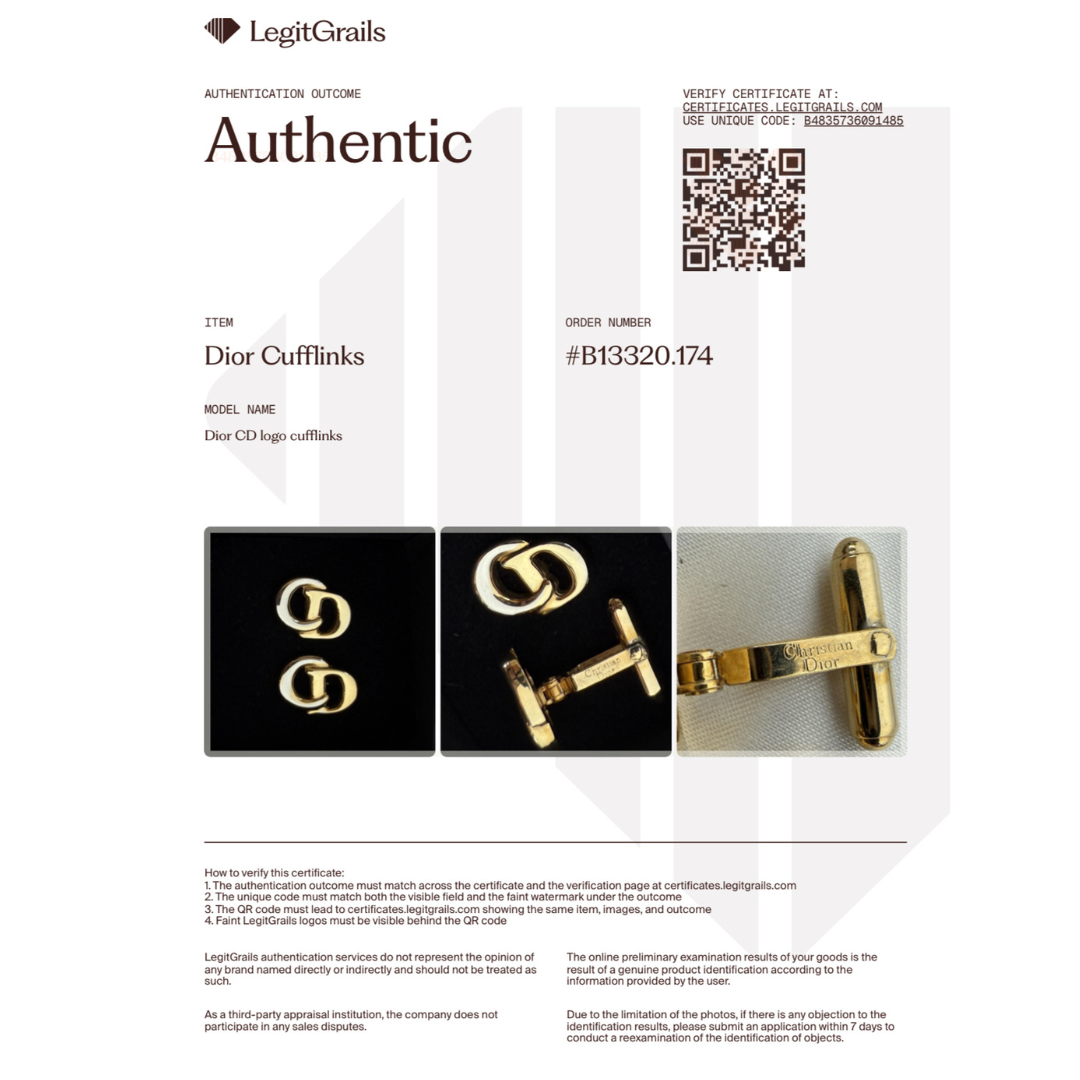 2 Tone Gold Logo Cufflinks