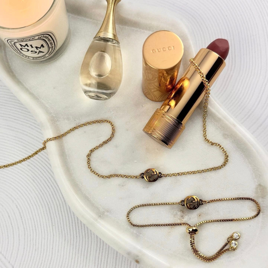 Dainty Gold Logo Bracelet