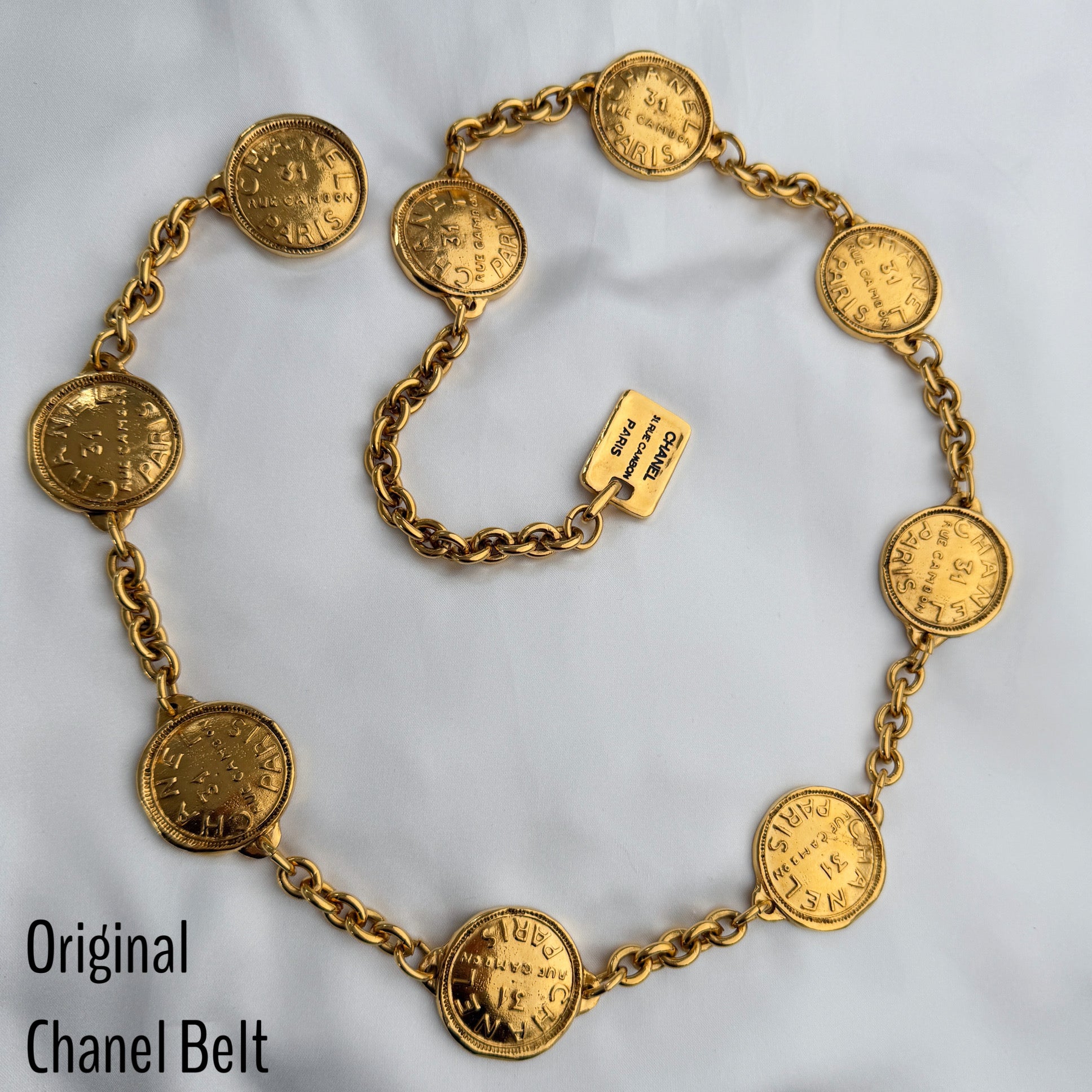 31 Rue Cambon Paris Medallion Link Belt/Necklace