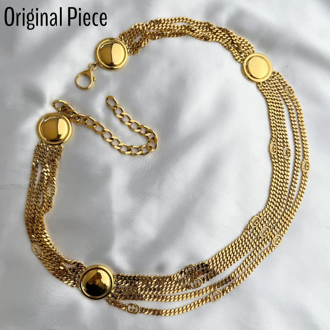 Small Gold Logo Cuban Choker