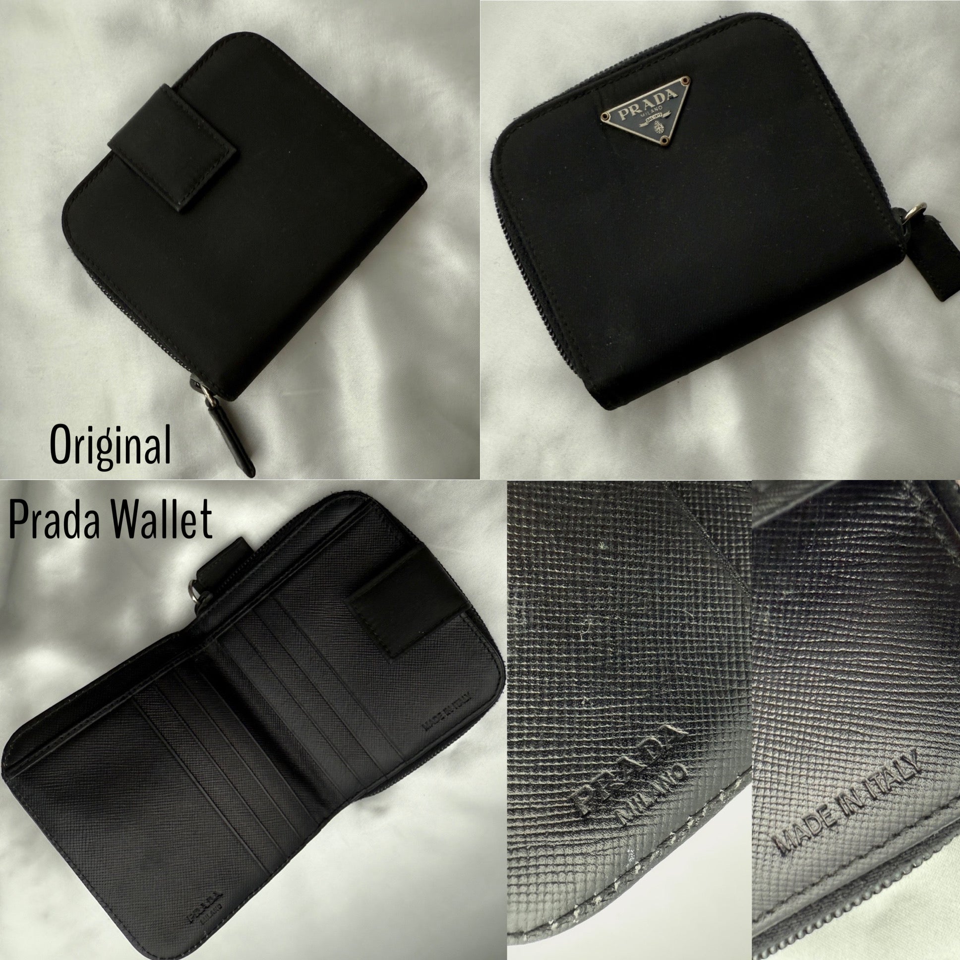 Triangular Black & Silver Logo Earrings