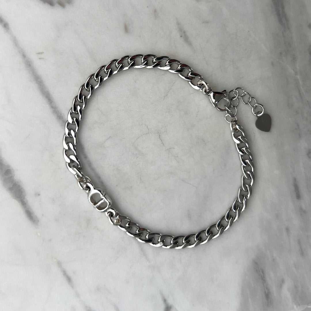 Small Silver Cuban Bracelet