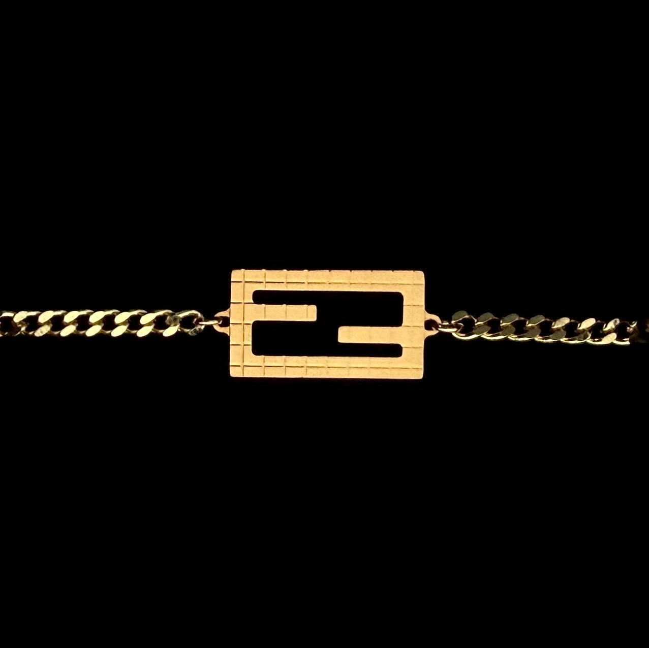 Gold Baguette Fine Cuban Bracelet