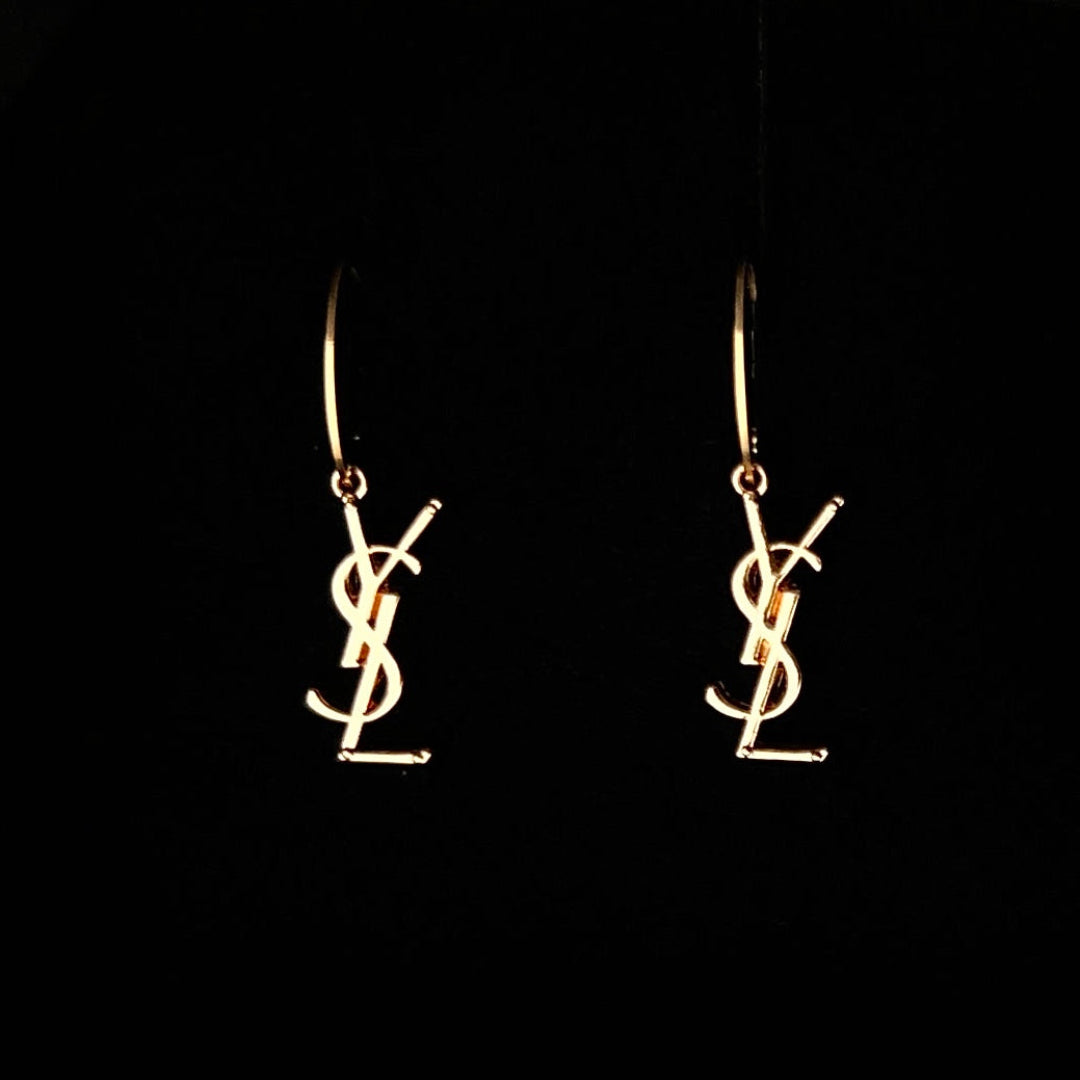 Gold Logo Earrings