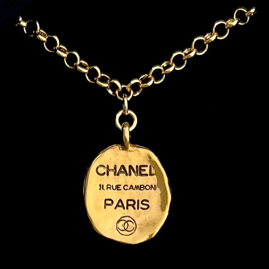 Large Gold Rue 31 Cambon Paris Medallion
