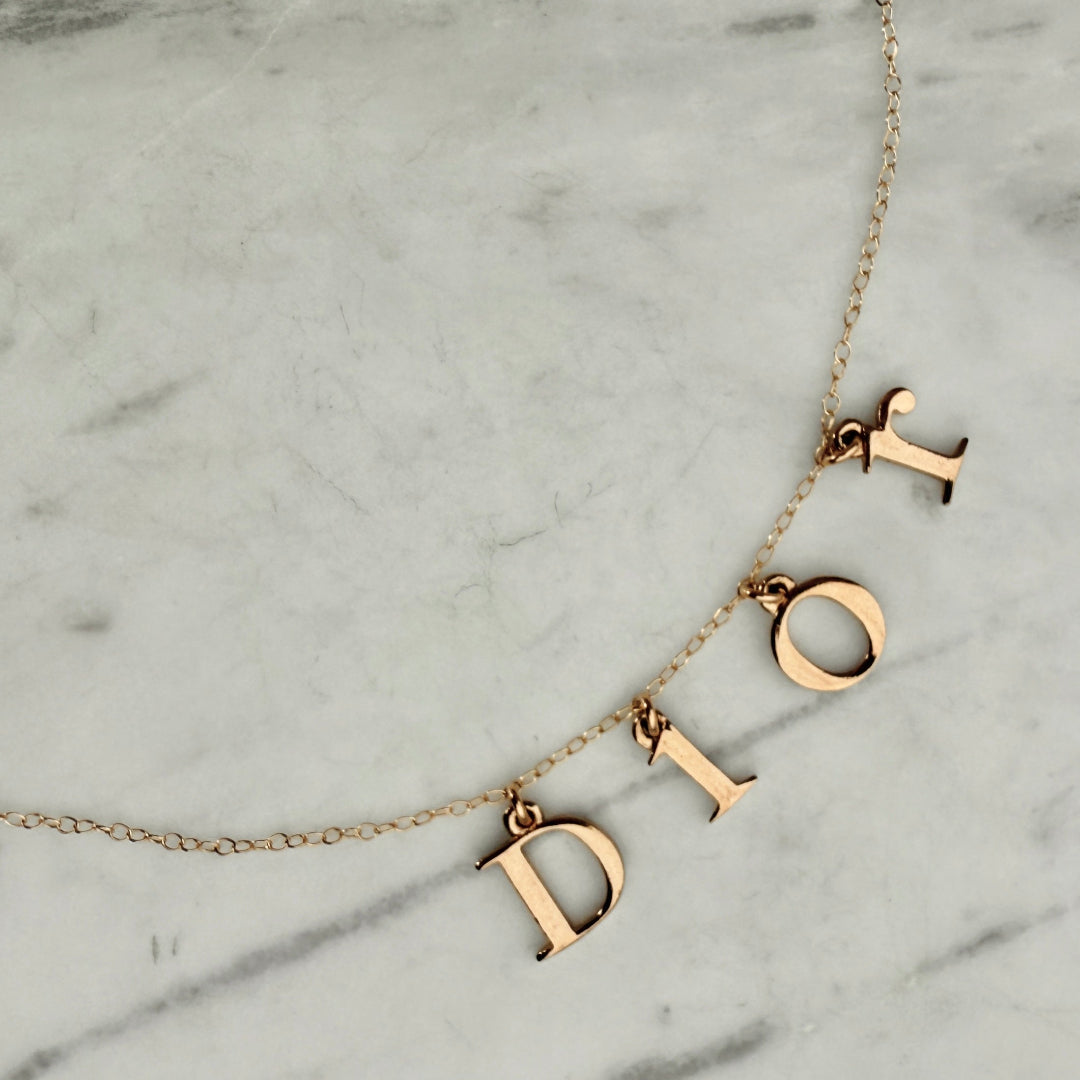 Light Gold Letter Necklace