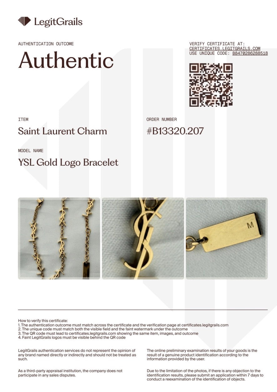 Gold Logo Bracelet