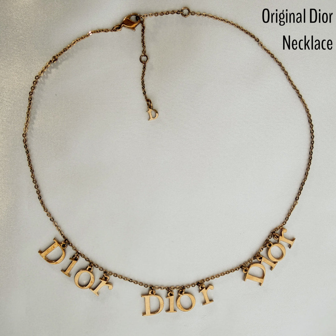 Mini Gold D Necklace