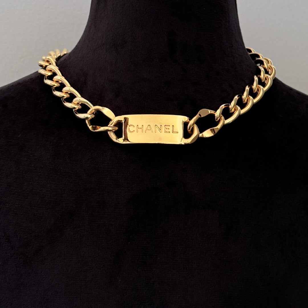 Statement Bar Logo Choker