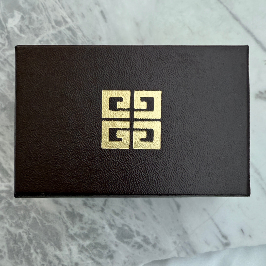 Square Gold & Black Logo Cufflinks