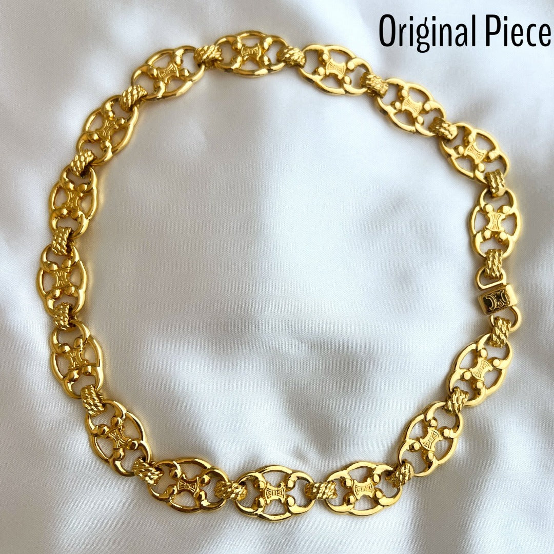 Triomphe Gold Logo Bracelet