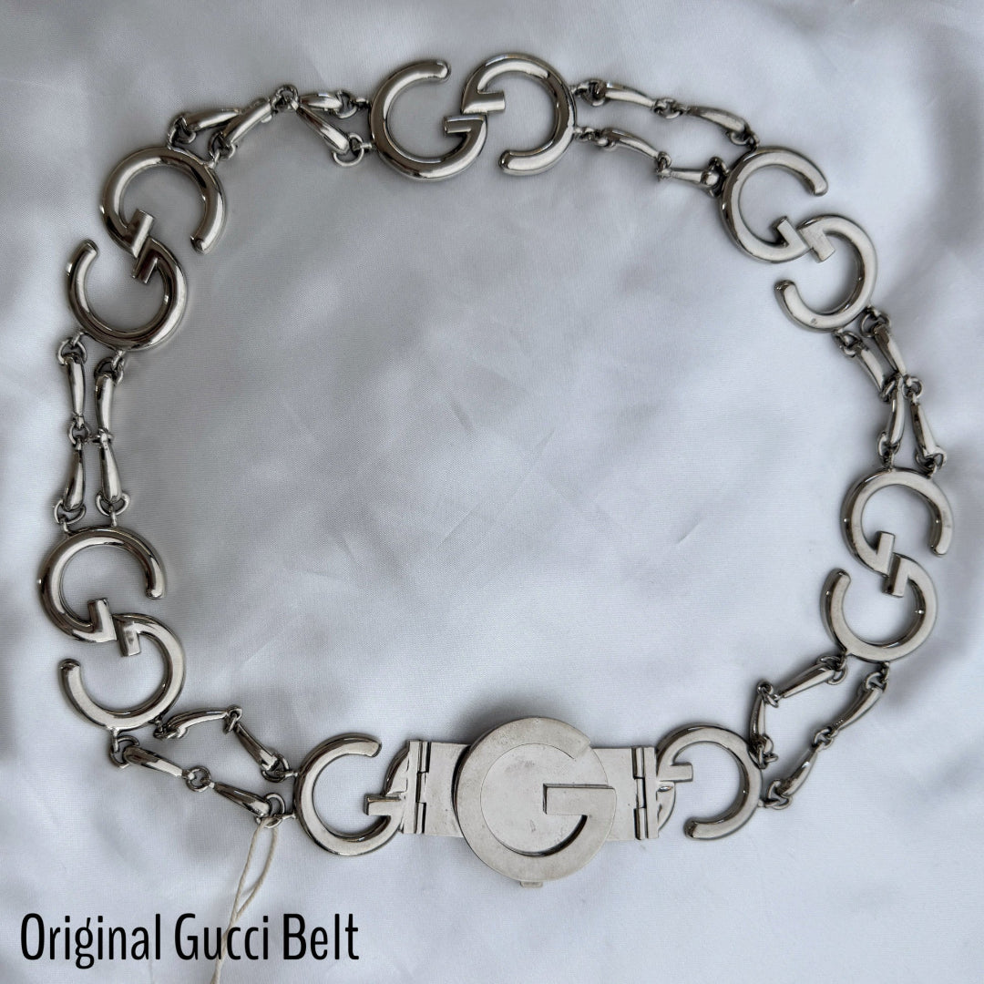 Silver Logo Belt