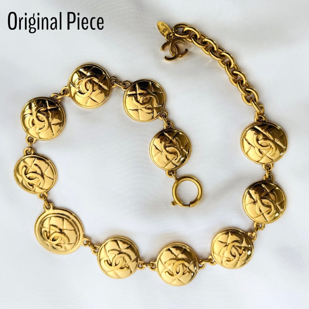Gold Quilted Choker
