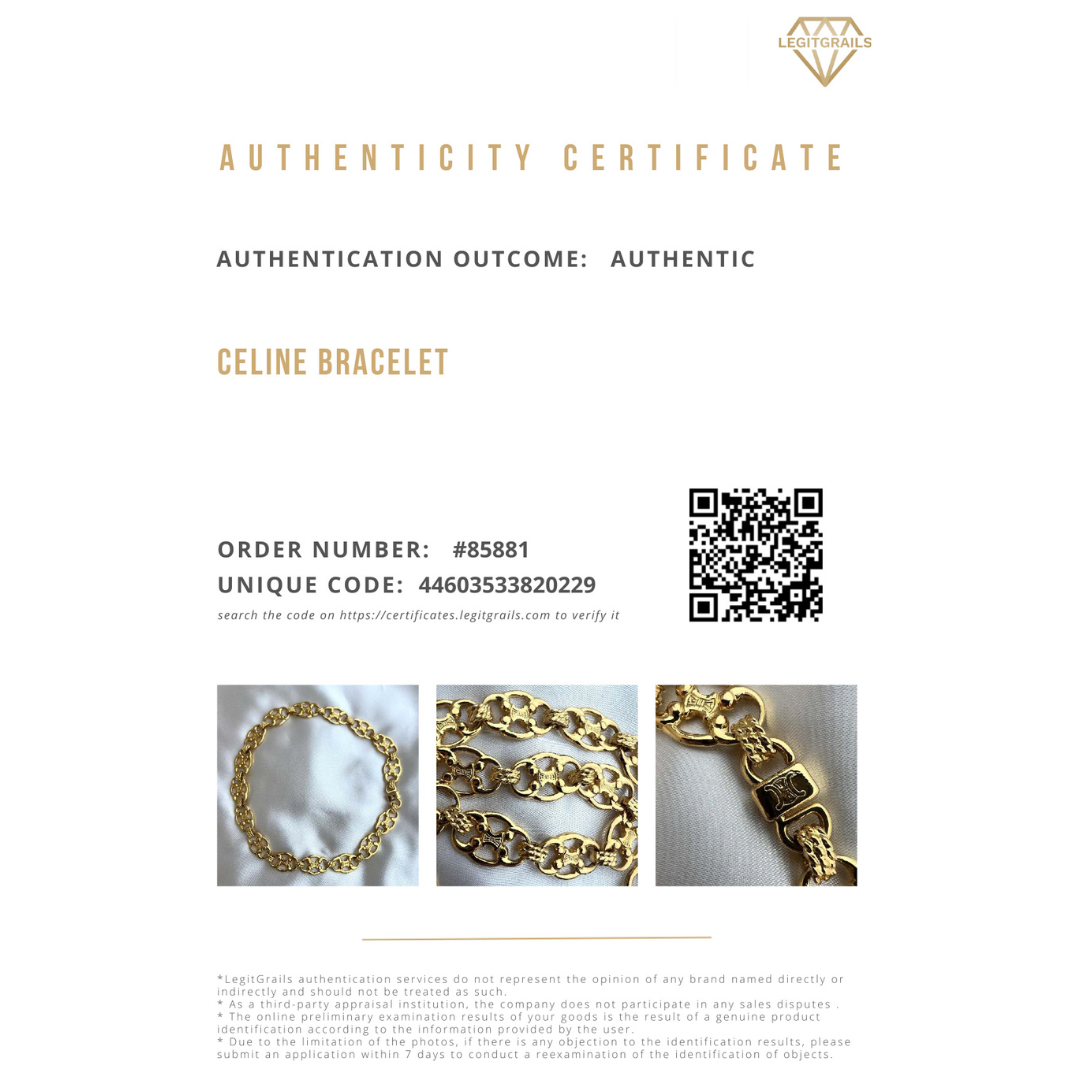 Triomphe Gold Logo Bracelet