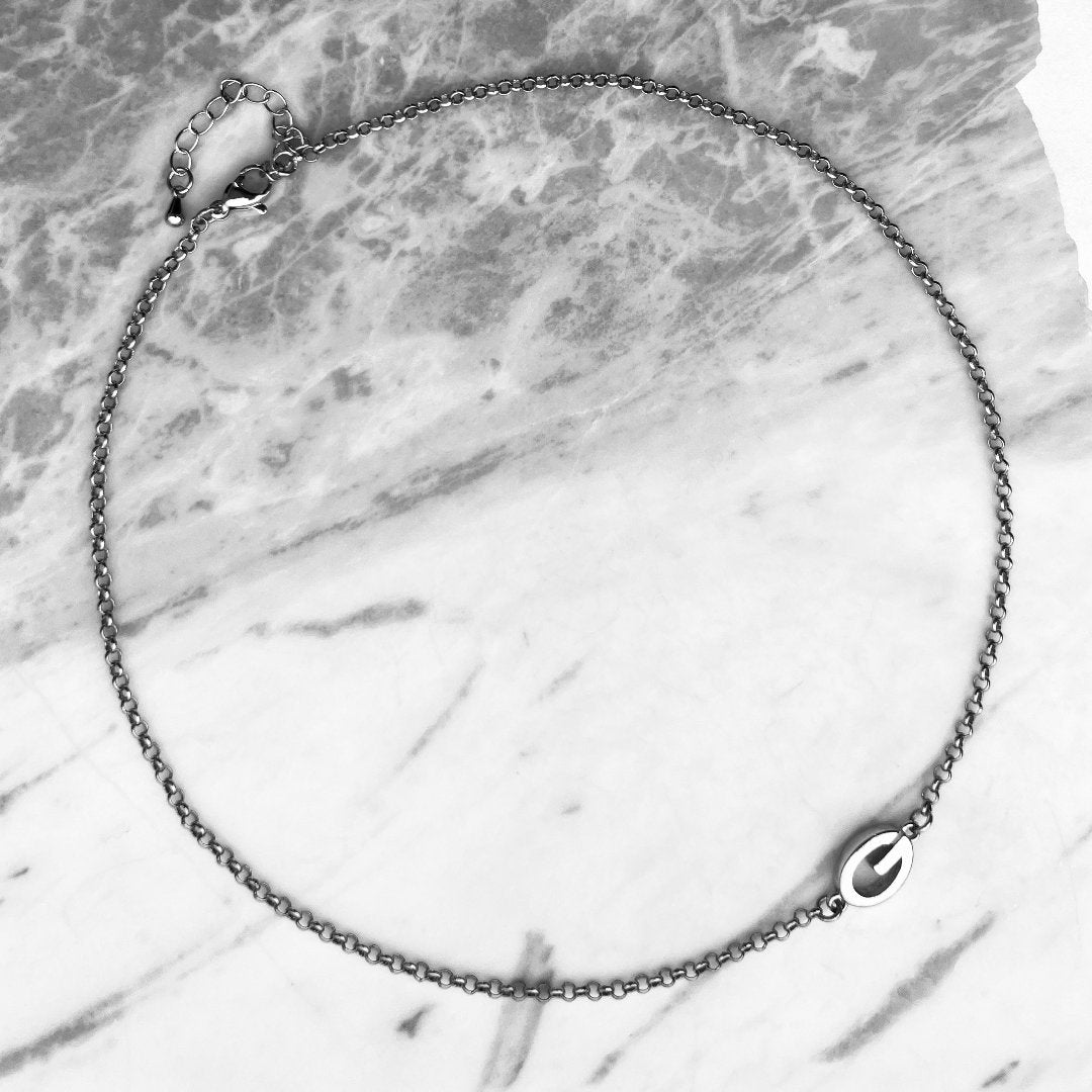 Silver Logo Choker