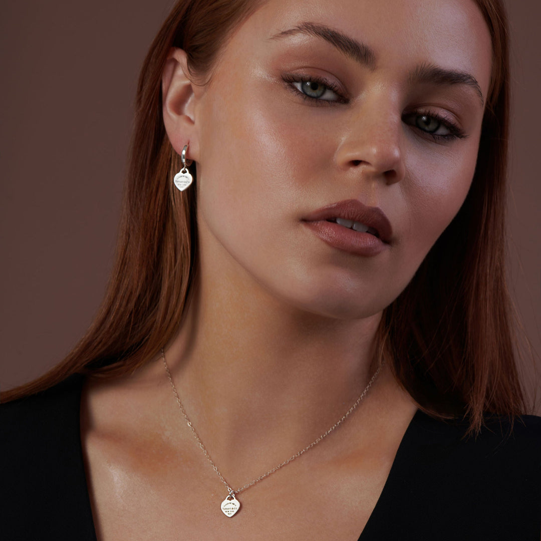 Mini Silver Heart Charm Necklace