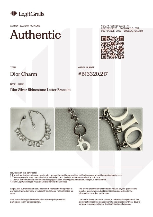 Mini Silver D Necklace