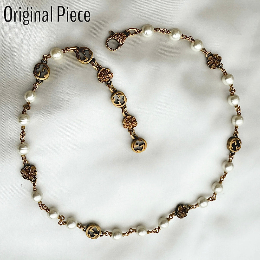 Dainty Gold Logo Bracelet