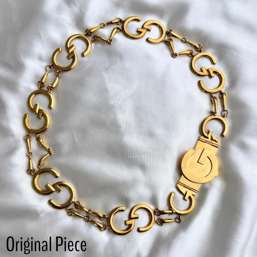 Gold Double Logo Belt