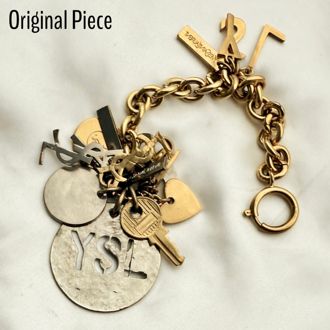 Gold Letter Brooch