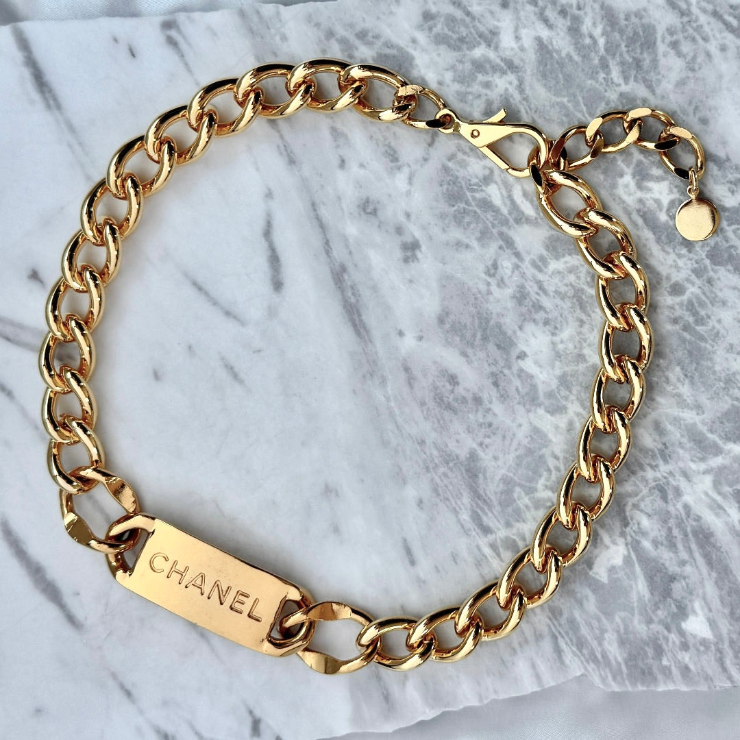 Statement Bar Logo Choker