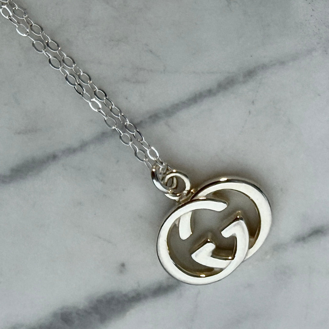Sterling Silver Logo Necklace