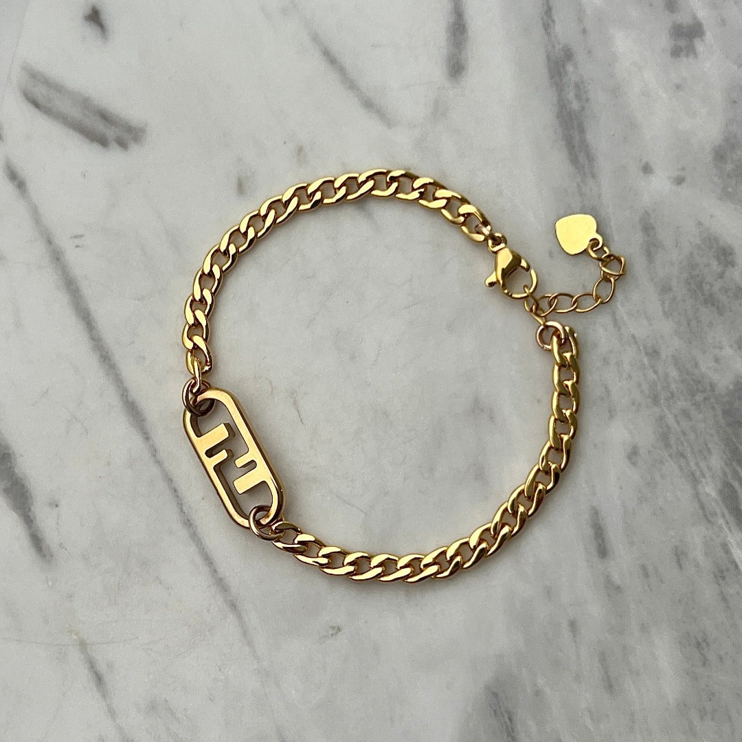 Small Gold Cuban Bracelet