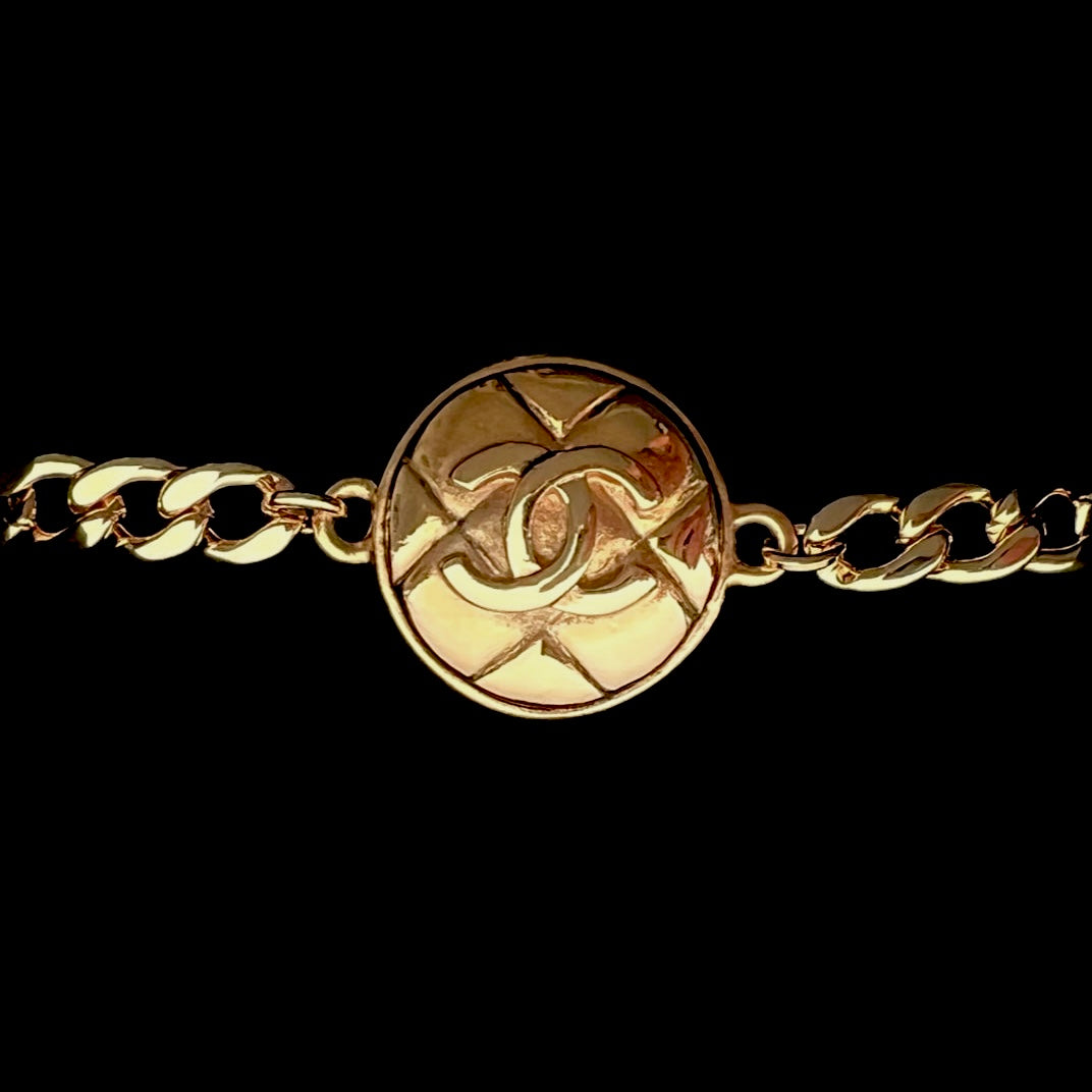 Gold Quilted Bracelet