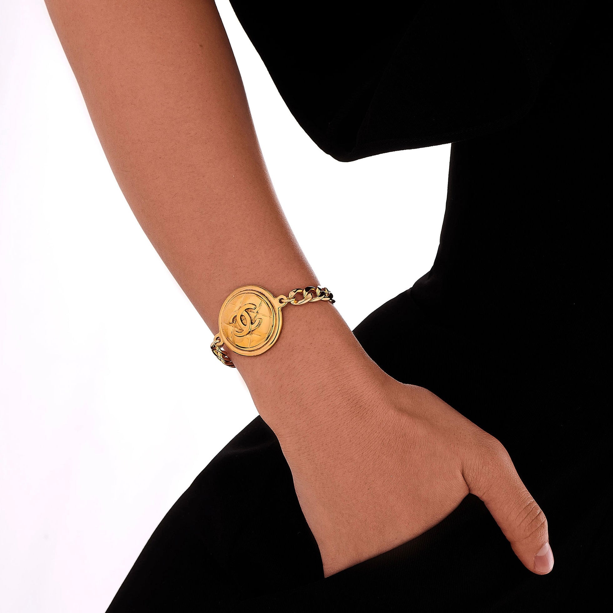 Gold Quilted Bracelet