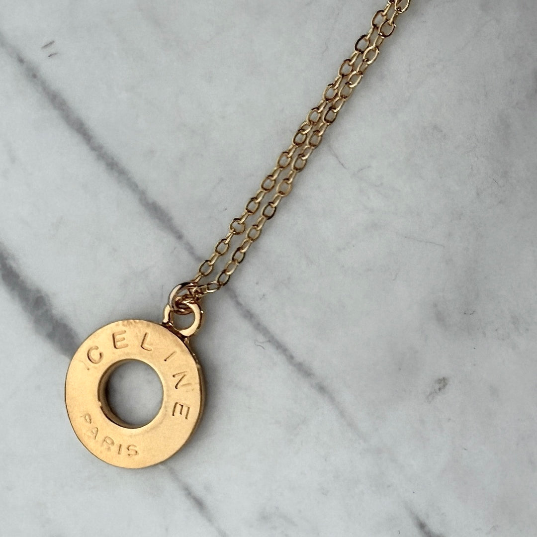 Gold Stamped Necklace