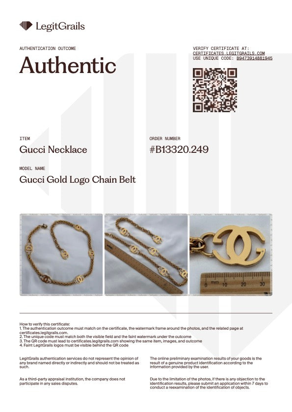 Statement Gold Logo Bracelet