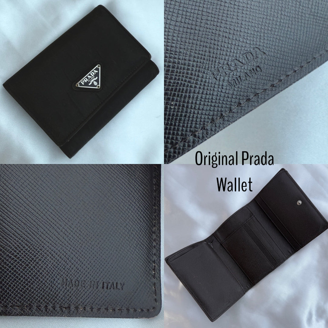 Triangular Black & Silver Logo Earrings