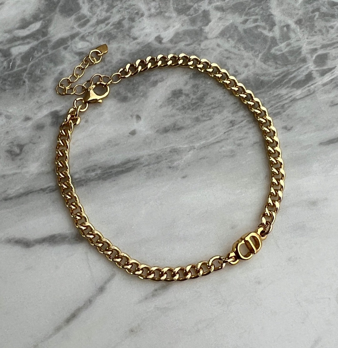 Small Gold Cuban Bracelet