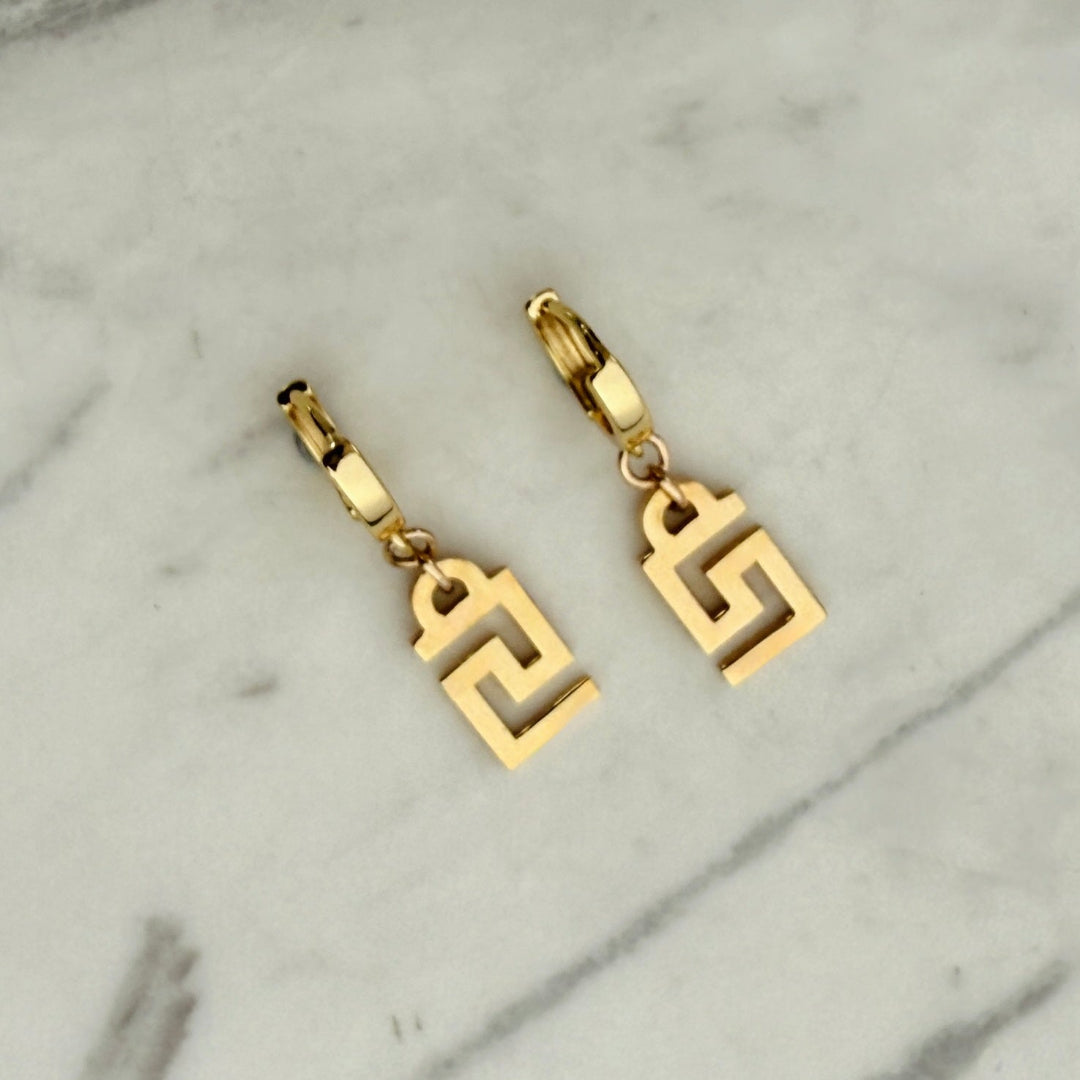 Gold Logo Earrings