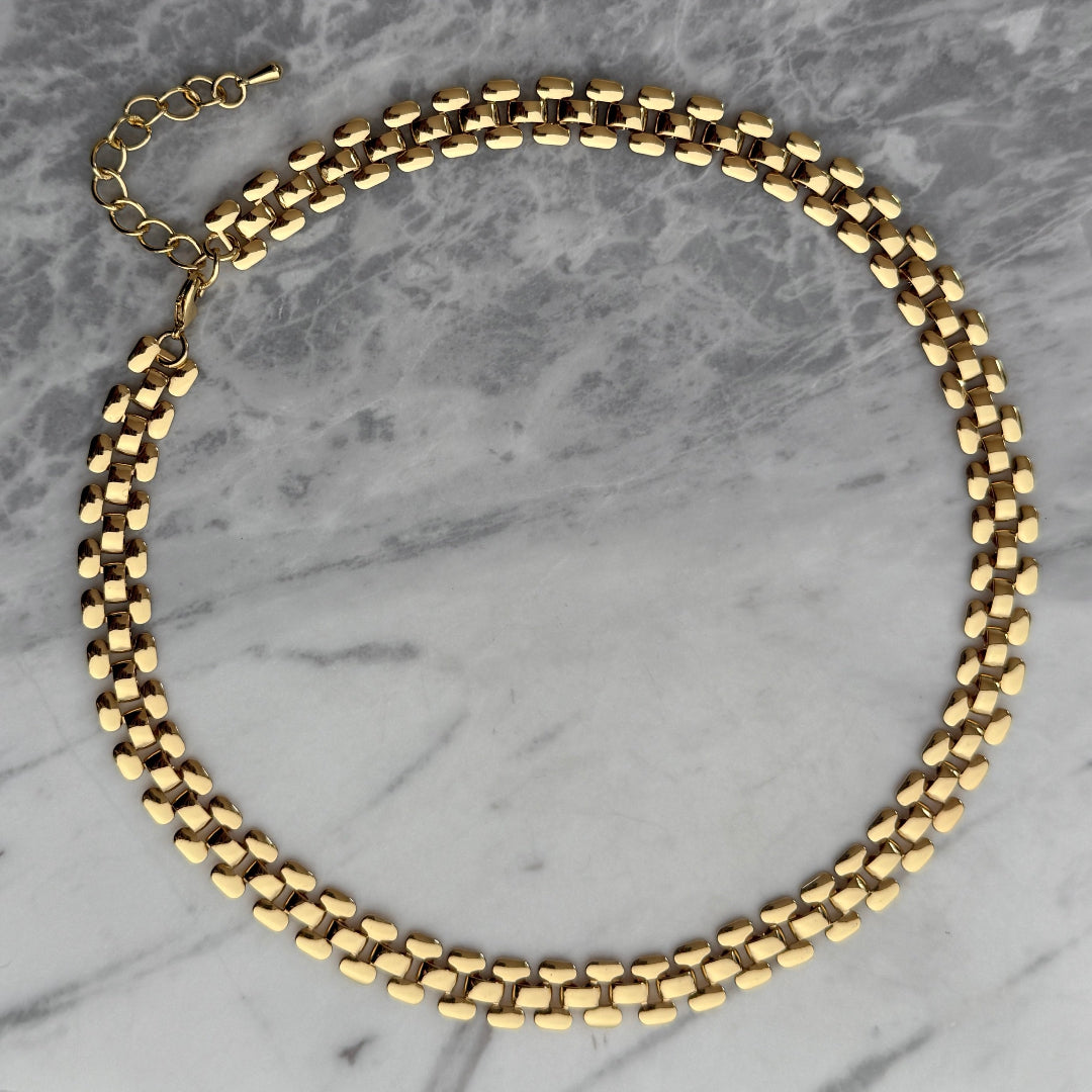 Gold Panther Necklace